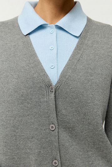 Кардиган из хлопка 2 в 1