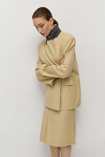 Юбка на шнурке бежевый