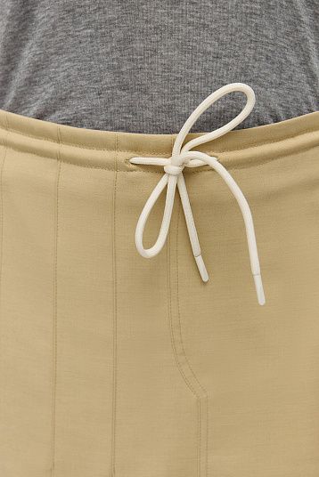 Юбка на шнурке бежевый