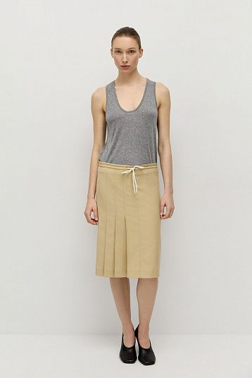 Юбка на шнурке бежевый