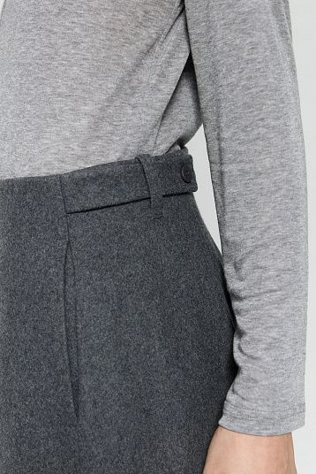 Брюки из плотной шерсти графит