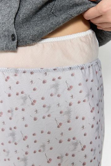 Юбка 2 в 1 вишни