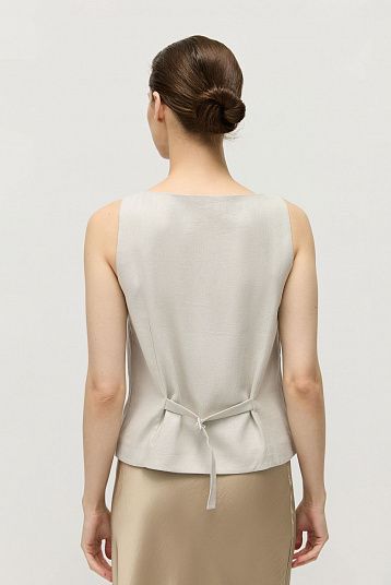 Жилет-топ изо льна 