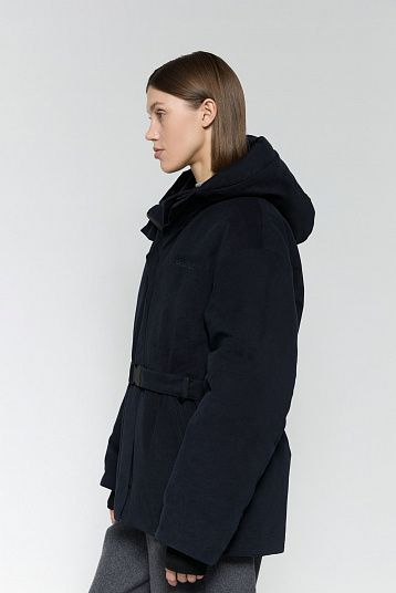 Пуховик AROUND темно-синий