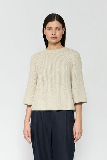 Джемпер два в одном светло-бежевый