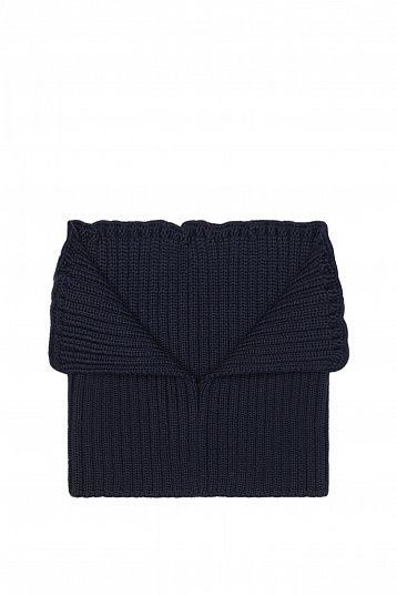 Воротник из мериноса чернильный