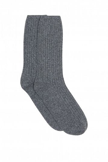 Носки из смесового кашемира графит