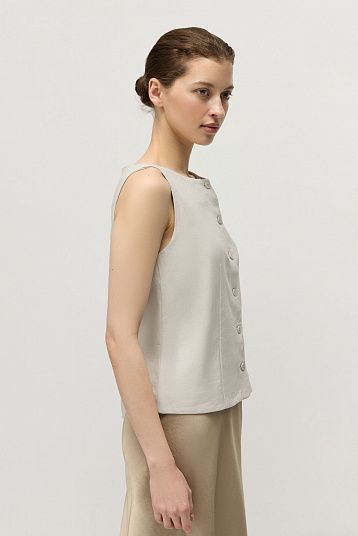 Жилет-топ изо льна 