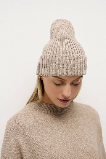 Шапка из мериноса уплотненная