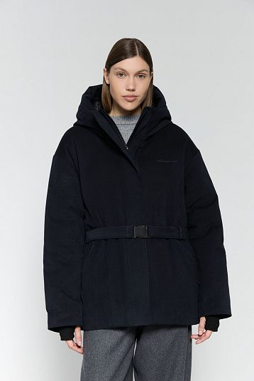 Пуховик AROUND темно-синий